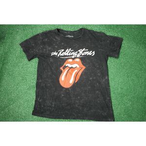 Rolling Stones Distressed Band Tee | Iconic Tongue Logo | Men’s Large